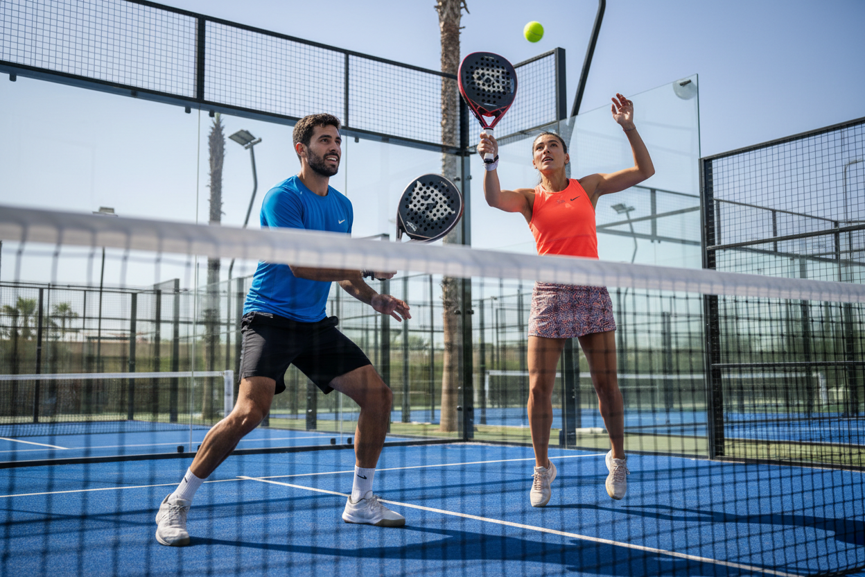 van 2 sportieve mensen, man en vrouw